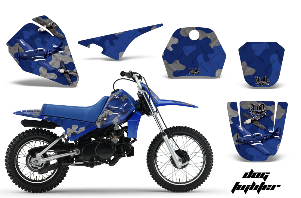 Yamaha PW80 Graphics Kit DogF BL